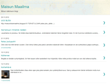 Tablet Screenshot of maisunmaailma.blogspot.com