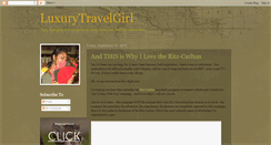 Desktop Screenshot of luxurytravelgirl.blogspot.com