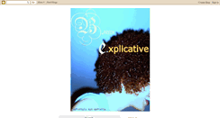 Desktop Screenshot of barelyexplicative.blogspot.com