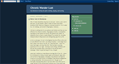 Desktop Screenshot of chronicwanderlust.blogspot.com