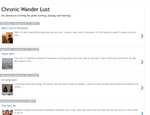 Tablet Screenshot of chronicwanderlust.blogspot.com