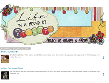 Tablet Screenshot of lifeinamoundofflowers.blogspot.com