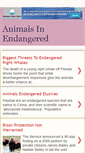 Mobile Screenshot of animalsinendangered.blogspot.com