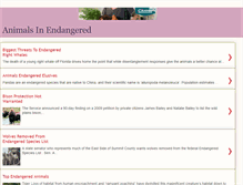 Tablet Screenshot of animalsinendangered.blogspot.com