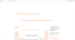 Desktop Screenshot of matchboxkitchen.blogspot.com