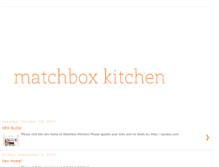 Tablet Screenshot of matchboxkitchen.blogspot.com