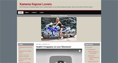 Desktop Screenshot of kareenakapoorlover.blogspot.com