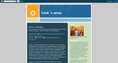 Desktop Screenshot of frankandsense.blogspot.com