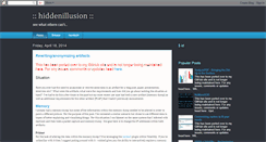 Desktop Screenshot of hiddenillusion.blogspot.com