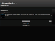 Tablet Screenshot of hiddenillusion.blogspot.com