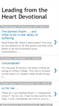 Mobile Screenshot of leadingfromtheheartdevotional.blogspot.com