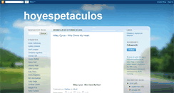 Desktop Screenshot of hoyespetaculos.blogspot.com