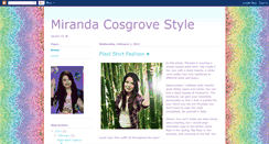 Desktop Screenshot of mirandacosgrovestyle.blogspot.com