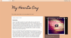 Desktop Screenshot of itsmyheartscry.blogspot.com