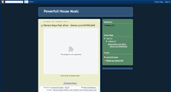 Desktop Screenshot of powerfullhousemusic.blogspot.com