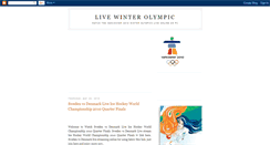 Desktop Screenshot of live-winter-olympic.blogspot.com