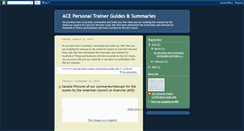Desktop Screenshot of personaltrainingguide.blogspot.com