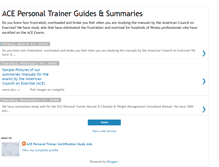 Tablet Screenshot of personaltrainingguide.blogspot.com