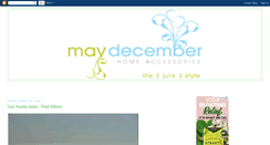 Desktop Screenshot of maydecemberhome.blogspot.com