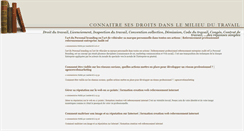 Desktop Screenshot of connaitre-le-droit-du-travail.blogspot.com