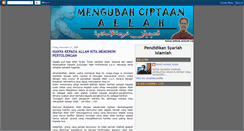 Desktop Screenshot of mengubah-ciptaan-allah.blogspot.com