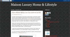 Desktop Screenshot of maisonluxuryhome.blogspot.com