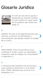 Mobile Screenshot of glosariojuridico.blogspot.com