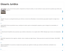 Tablet Screenshot of glosariojuridico.blogspot.com