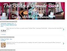 Tablet Screenshot of bridesalamode.blogspot.com
