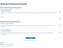 Tablet Screenshot of professoragislaine.blogspot.com