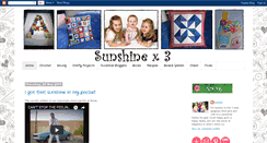 Desktop Screenshot of 3xsunshine.blogspot.com