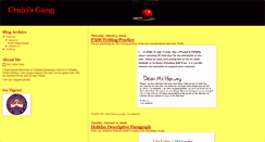 Desktop Screenshot of crainsgang.blogspot.com
