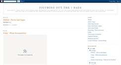 Desktop Screenshot of figuringoutthe7days.blogspot.com