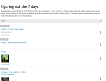Tablet Screenshot of figuringoutthe7days.blogspot.com