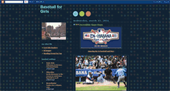 Desktop Screenshot of baseball4girls2.blogspot.com