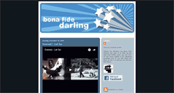 Desktop Screenshot of bonafidedarling.blogspot.com