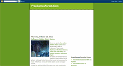 Desktop Screenshot of freegamesforest.blogspot.com