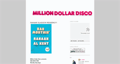 Desktop Screenshot of milliondollardisco.blogspot.com