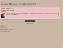 Tablet Screenshot of melaniemcguirewronglyconvicted.blogspot.com