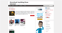 Desktop Screenshot of downloadanythingfrominternet.blogspot.com
