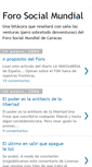 Mobile Screenshot of forosocialmundial.blogspot.com