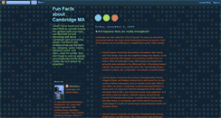 Desktop Screenshot of funfactscambridgema.blogspot.com