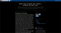 Desktop Screenshot of ondenaocomeremlisboa.blogspot.com