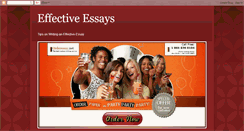 Desktop Screenshot of effective-essays.blogspot.com