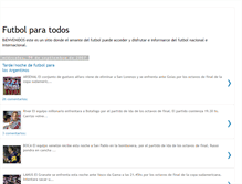 Tablet Screenshot of mundofutbolero.blogspot.com