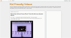 Desktop Screenshot of kidfriendlyvideos.blogspot.com