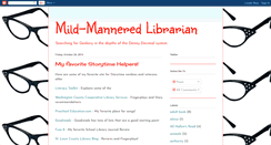 Desktop Screenshot of mild-manneredlibrarian.blogspot.com