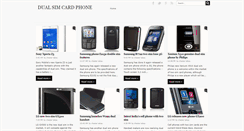 Desktop Screenshot of dualsimcardphone.blogspot.com