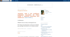 Desktop Screenshot of chien-creole2.blogspot.com