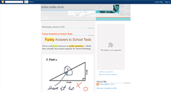 Desktop Screenshot of indianmathscircle.blogspot.com